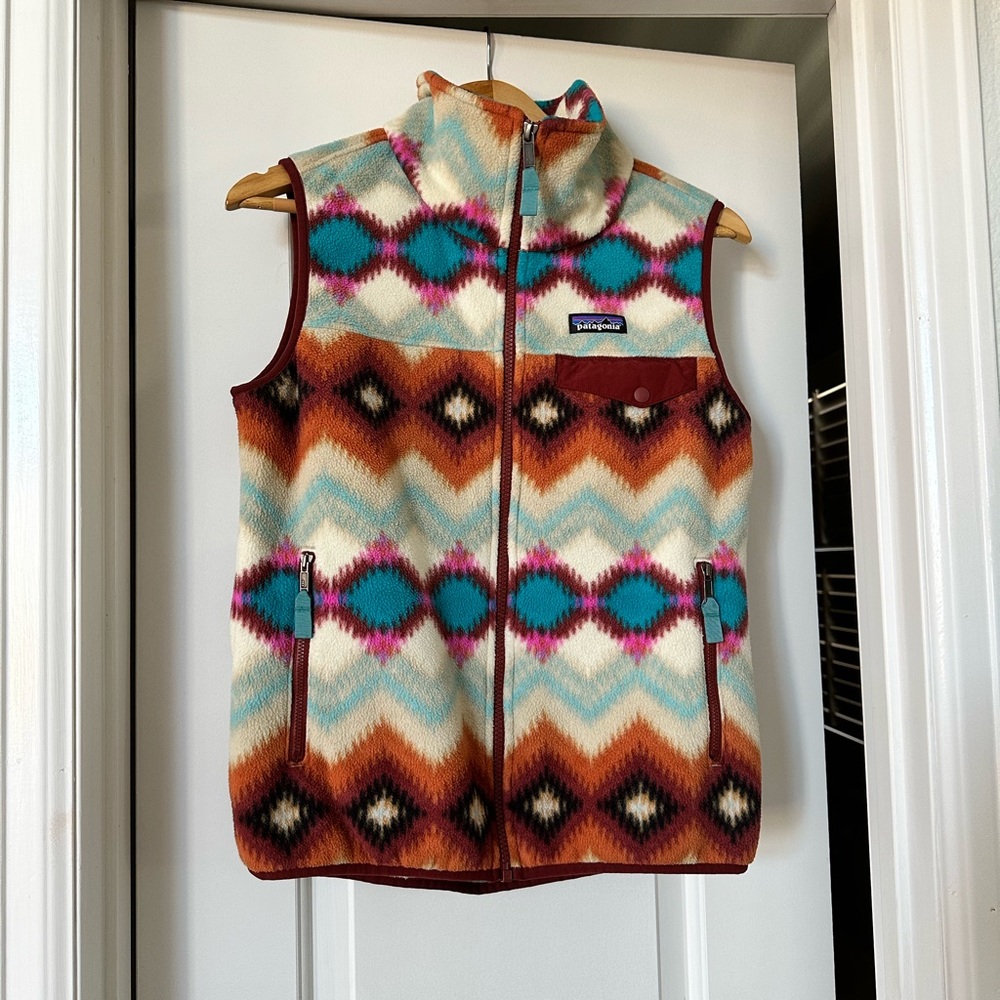 Patagonia Synchilla Aztec Timber Twist Fleece Vest
